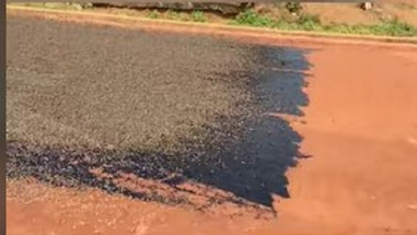 Abandoned road in Assin Akonfudi