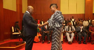 President Nana Addo Dankwa Akufo-Addo with Otiko Djaba