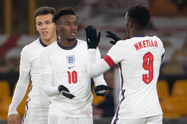 Callum Hudson-Odoi and Eddie Nketiah