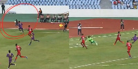 The moment a ball boy defined Medeama-Horoya game