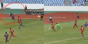 The moment a ball boy defined Medeama-Horoya game