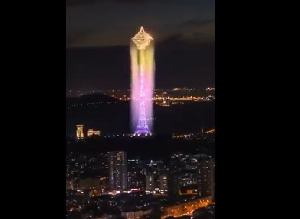 China gave a wonderful display of lights to welcome the year 2022