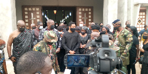 Family of the Rawlings' after the Requiem Mass at Holy Spirit Cathedral