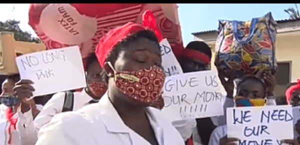 Angry students demonstrate