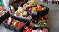 Some of the food supplies offered to Ghanaians