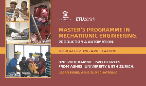 Ashesi University and ETH Zurich in Switzerland have launched a new Master's programme