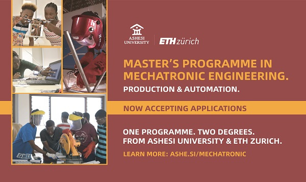 Ashesi University and ETH Zurich in Switzerland have launched a new Master's programme