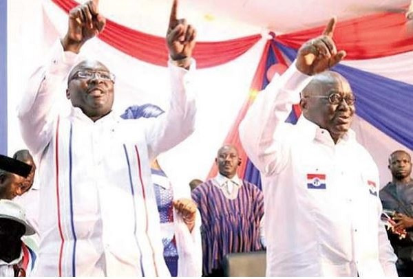 President Akufo-Addo and Vice President Mahamudu Bawumia at the Delegates