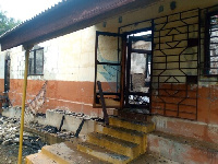 The fire destroyed parts of the Saltpond Government Hospital