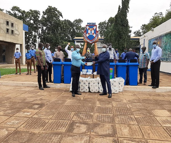 PRESEC old students donate coronavirus related assorted items to the school