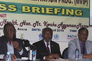 Dr Anthony Nsiah-Asare speaking at a press conference in Accra