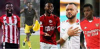 L-R Inaki Williams, Felix Afena Gyan, Antoine Semenyo, Jordan Ayew, Eddie Nketiah