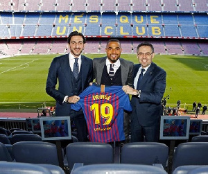 Edoardo Crnjar, Prince Boateng and Josep Maria Bartomeu