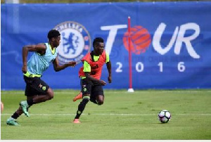 Ghana international Christian Atsu on the ball