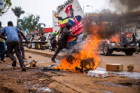 File photo: Protests against the arrest of Bobi Wine