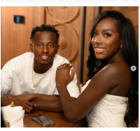 Yaw Yeboah with his newly engaged wife-to-be