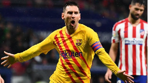 Lionel Messi Celebrates His Late Winner