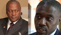 Former  President John Dramani Mahama and Daniel Osei