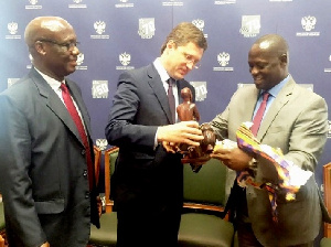 Petroleum Minister, Armah-Kofi Buah with Russia