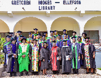 Graduating class with faculty and special guests