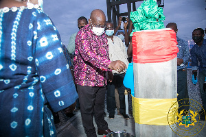 Akufo-Addo last week inaugurated the Yapei Small Towns Water Supply System in the Central Gonja Dist