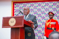 President Nana Addo Dankwa Akufo-Addo reading the 2023 State of the Nation Address