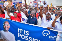 Dr. Mahamudu Bawumia on his campaign tour