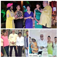 The late former President, JJ Rawlings and his family