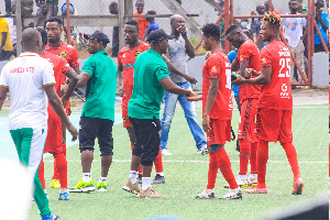 Kotoko players after the game