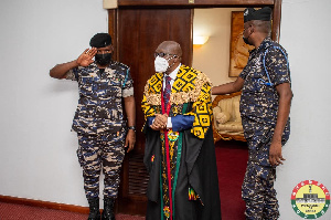 Alban Bagbin is mocked by some of his security detail