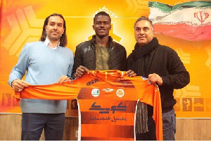 Samuel Sarfo joined Saipa FC on a one-and-a-half-year deal