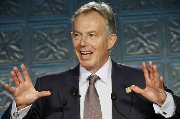 Tony Blair, former British prime minister