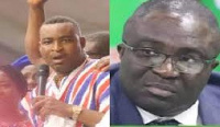 Ashanti Regional chairman of the NPP, Bernard Antwi Boasiako and MP for Subin, Eugene Boakye Antwi