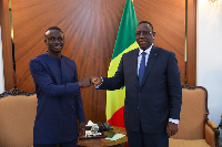 Mane with President Macky Sall