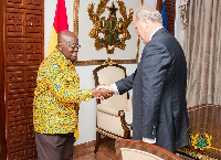 President Nana Akufo-Addo welcoming Lord Marland