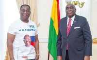 Papa Owusu Ankomah (right), Ghana High Commissioner to UK and Ireland