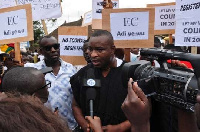 NPP Ashanti regional chair 'Wontumi' was part of the protestors