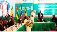 A view of the ECOWAS Head of States and Government extraordinary session in Abuja, Nigeria