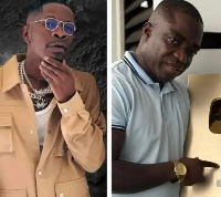 Shatta Wale and his manager Sammy Flex