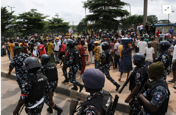 Demonstrations erupted in Abuja, Lagos, and other cities over inflation