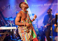 Okyeame Kwame at 'OK STRIPPED' live-band concert in April