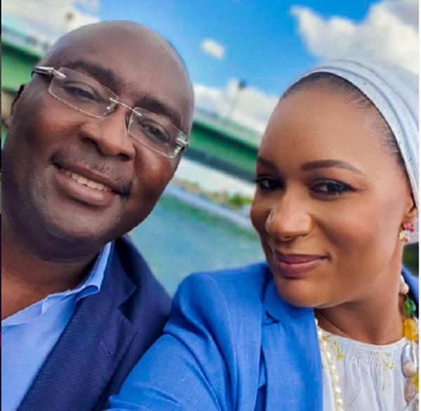 Dr Mahamudu Bawumia and his wife Samira