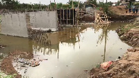 Current stage of bridge at Abuakwa-Dadease