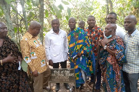 Information Minister Kojo Oppong-Nkrumah with some dignitaries