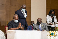 Former president, John Dramani Mahama and President Nana Addo Dankwa Akufo-Addo