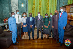 The Speaker of Parliament, Alban Bagbin, received the petition from the ASEPA delegation