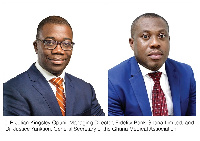 Julian Opuni MD of Fidelity Bank and Dr. Justice Yankson