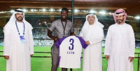 Gyan with officials of Al Ain