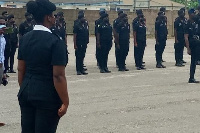 Members of the Police Force during a parade