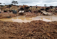 People are mining illegally in the Desiri forest reserve.